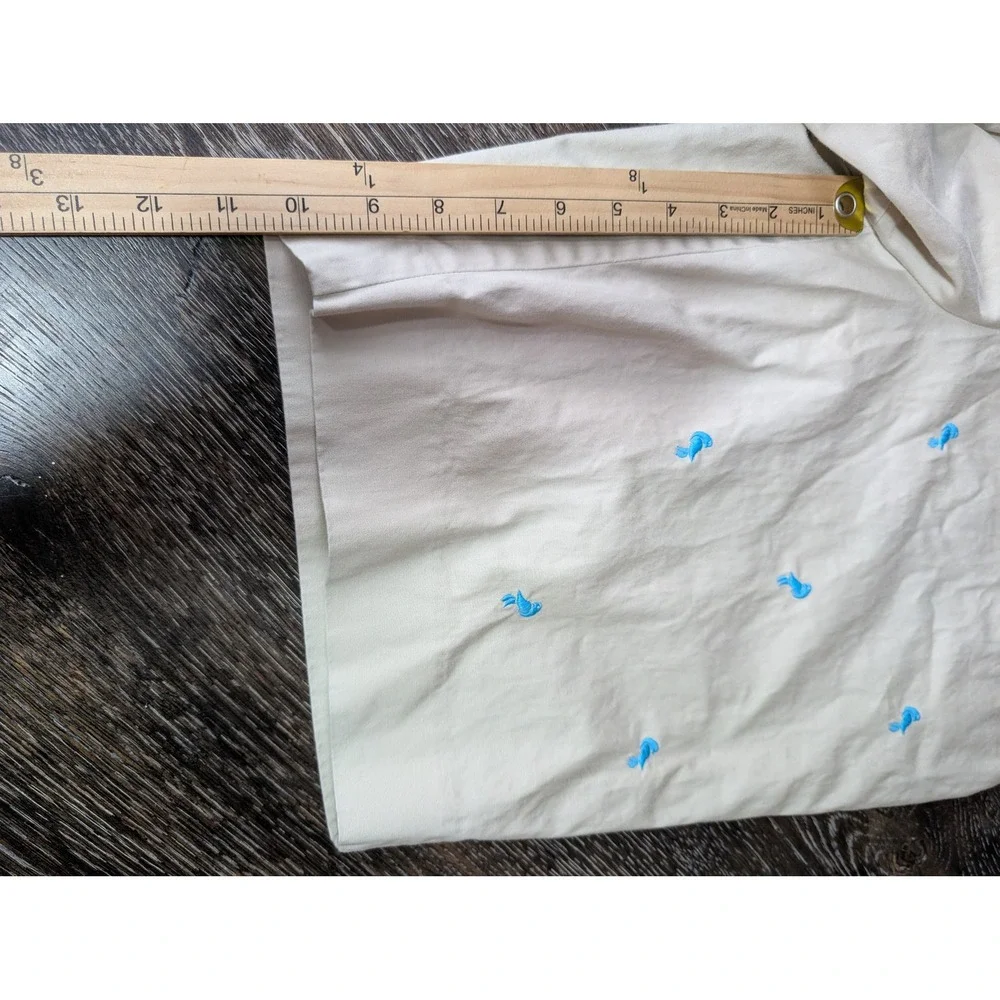 Brooks Brothers 346 Womens Beige Embroidered Blue Bird Chino Shorts Size 16